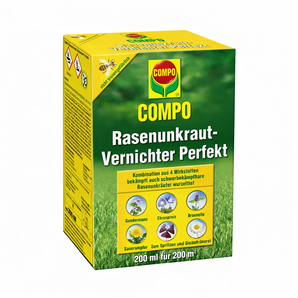 COMPO Désherbant Gazon Concentré 200ml - Traitement Sélectif Pelouse