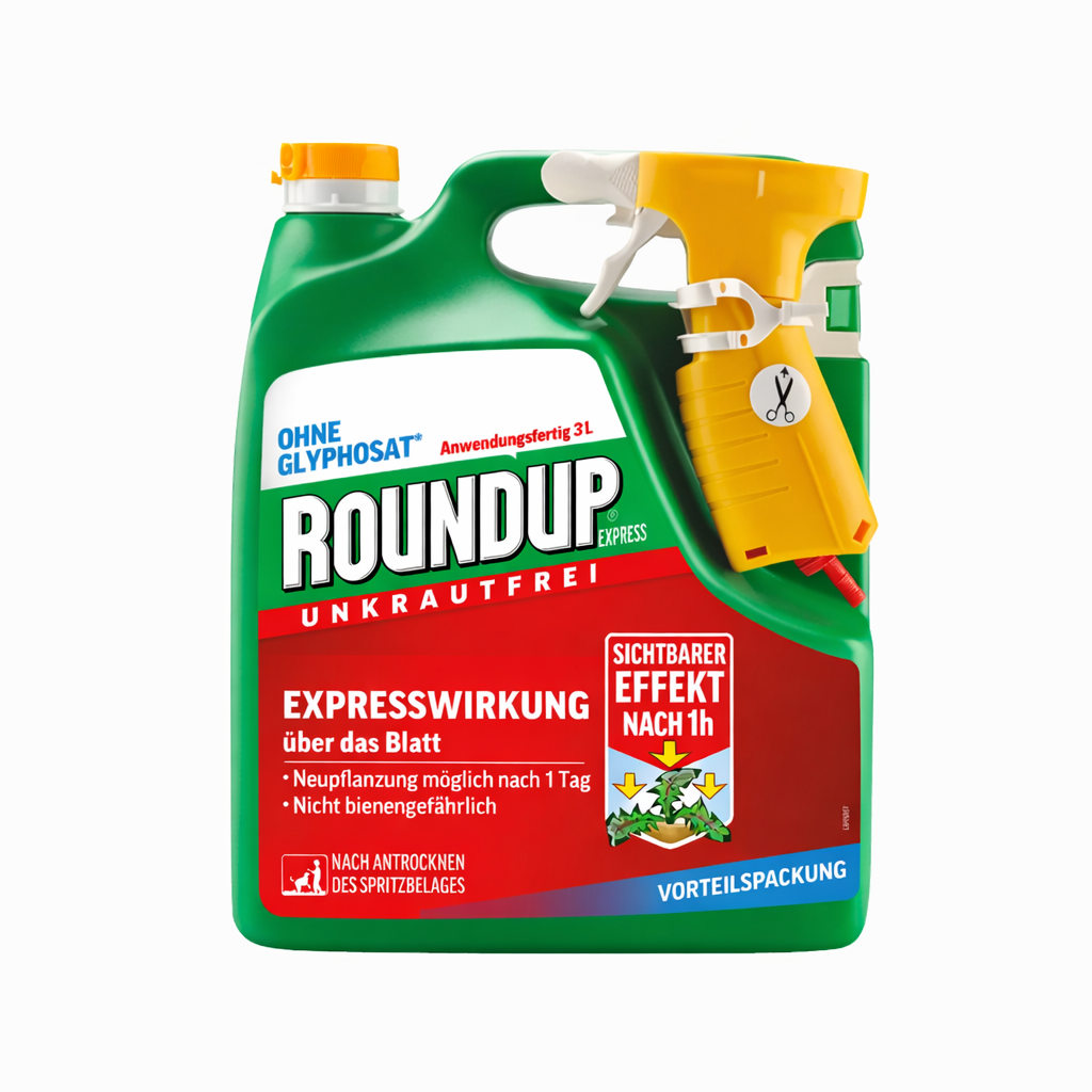 Roundup Express Herbicide Jardin et Gazon 3L - Action Rapide