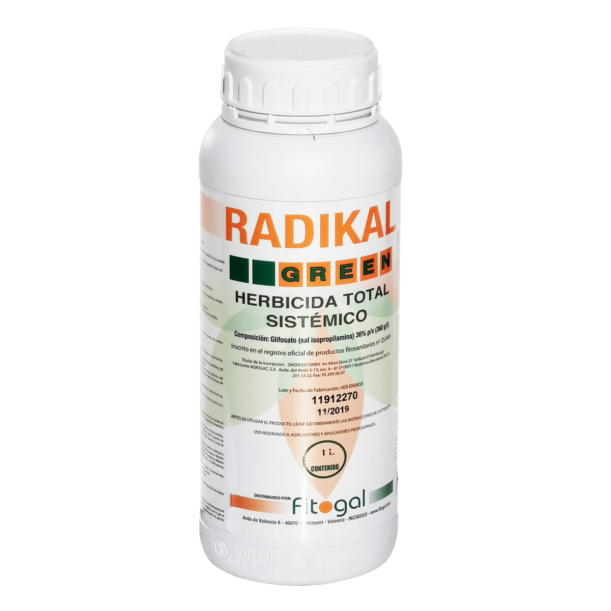 RADIKAL Glyphosate 360g/L Flacon 1L - Herbicide Professionnel Concentré